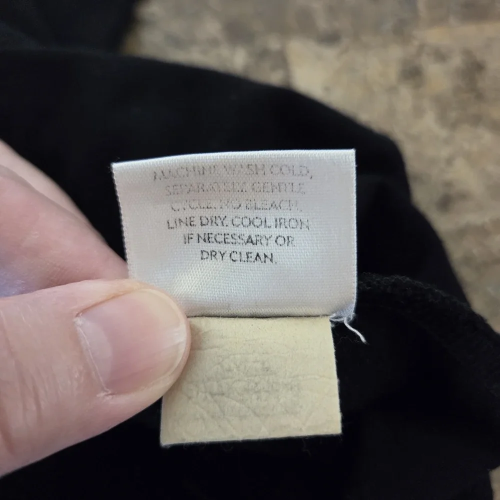 Eileen Fisher sz XL oversized cowl neck‎ black casaul top chic boxy comfort